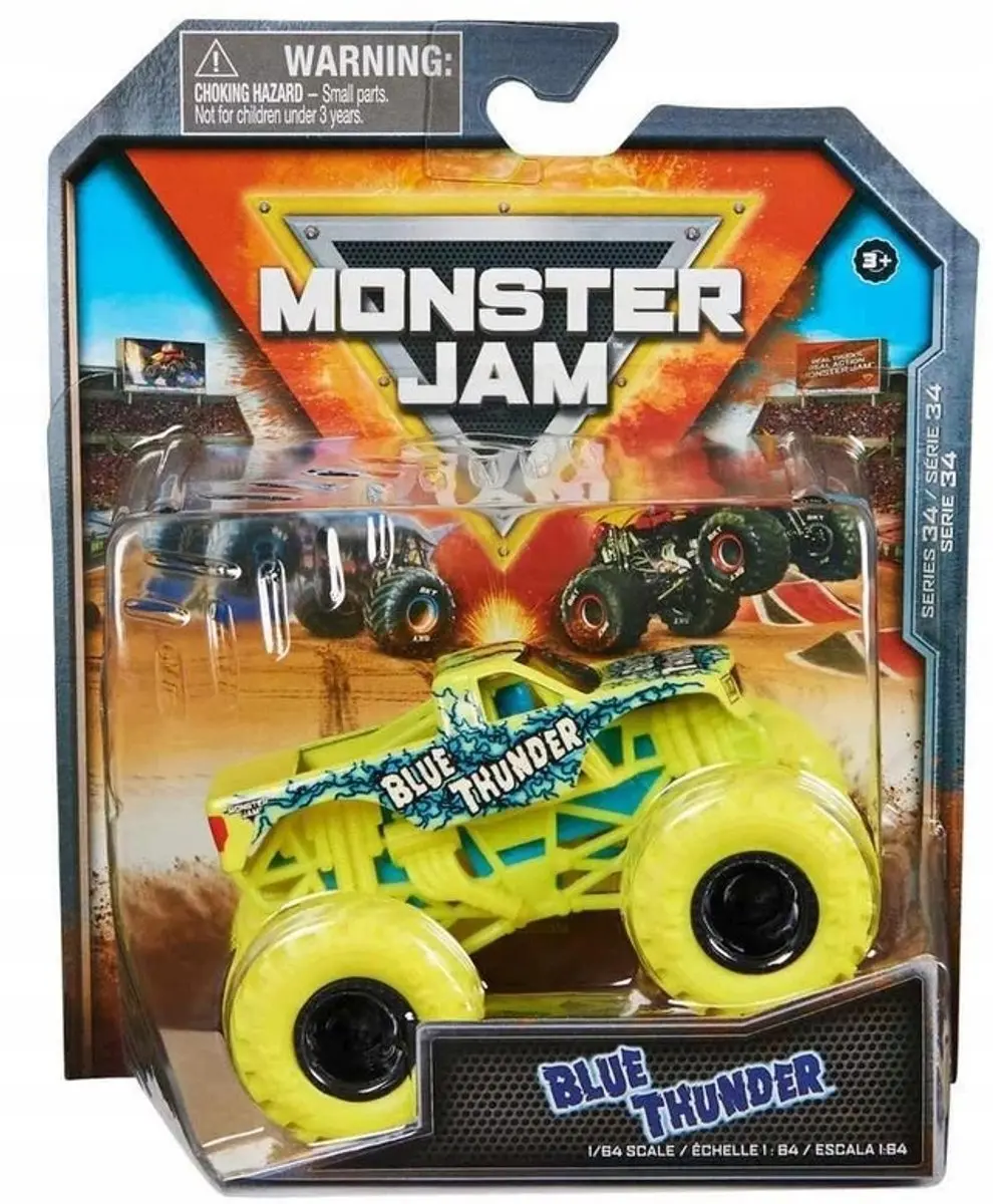 Spin Master Monster Jam Blue Thunder Die-Cast Truck