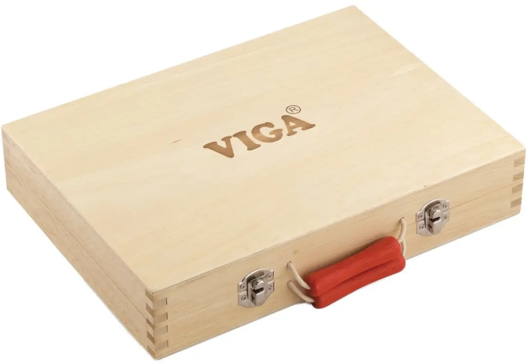 Viga Toys Gereedschapskist Hout 12-delig