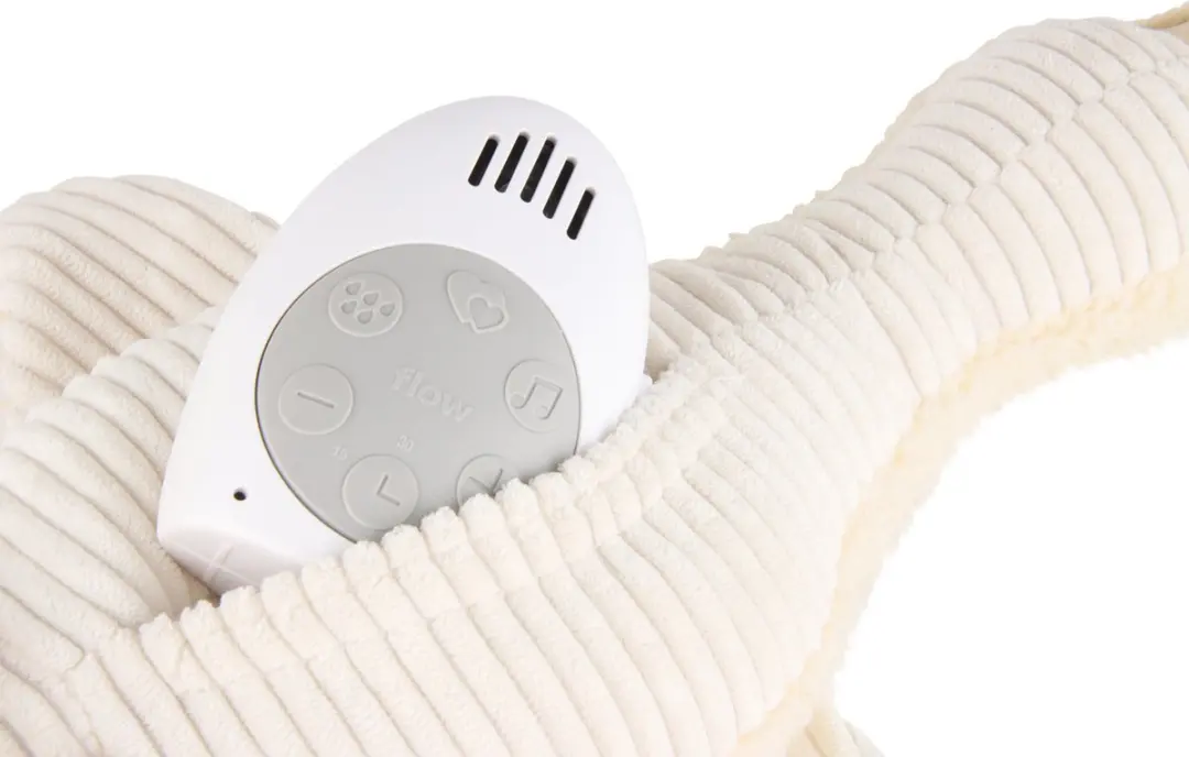 Flow Amsterdam Hartslag Knuffel Liva - Beige - Huilsensor & White Noise - afbeelding 3 van 6