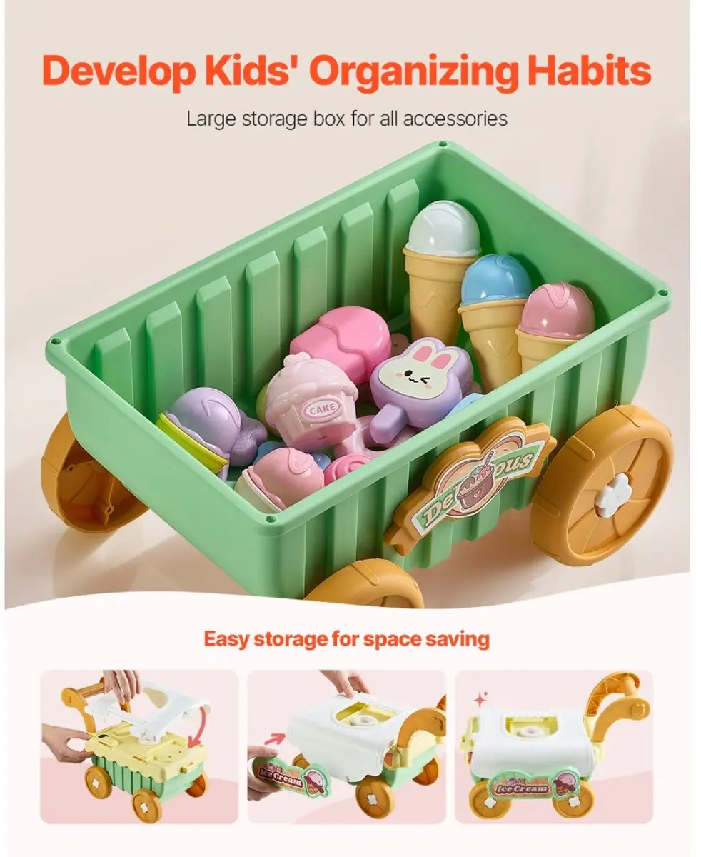 Kids Concept IJscowagen Speelset - 27-delig - Licht & Geluid