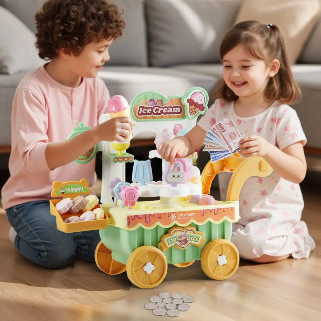 Kids Concept IJscowagen Speelset - 27-delig - Licht & Geluid