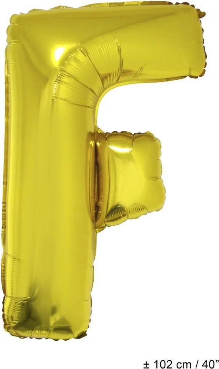 ESPA Goudkleurige Aluminium Letter Ballon - afbeelding 6 van 6