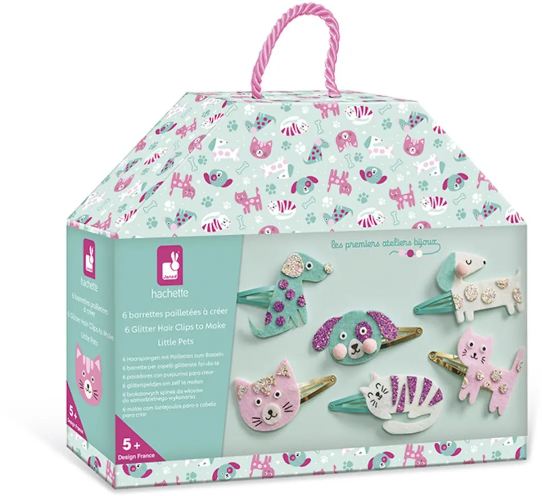 Janod Les Ateliers Bijoux Set Haarclips - 6 Stuks Meerkleurig