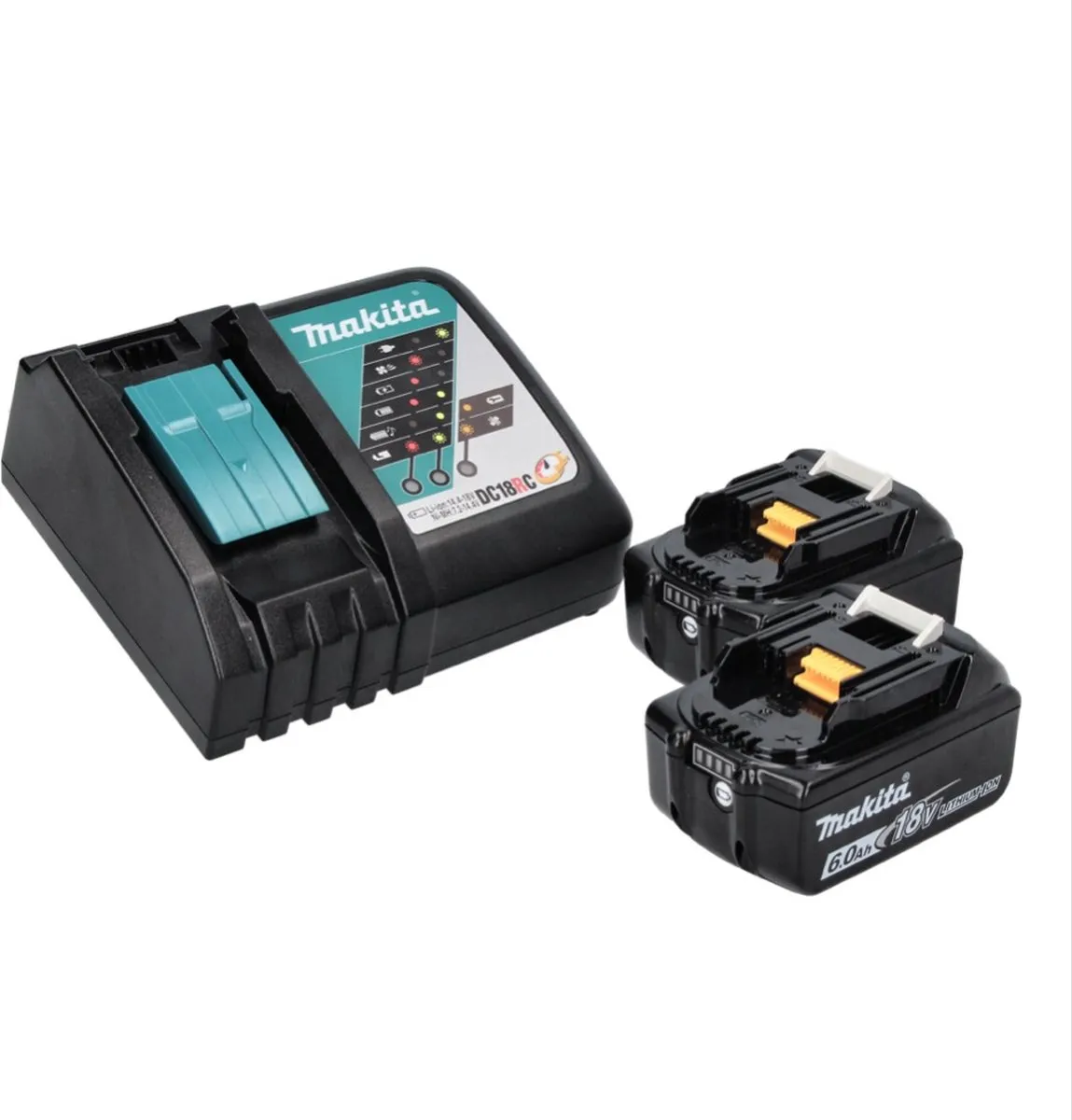 Makita DTM 52 RGJ Multifunctioneel Gereedschap 18V - 2x 6,0Ah Accu + Oplader