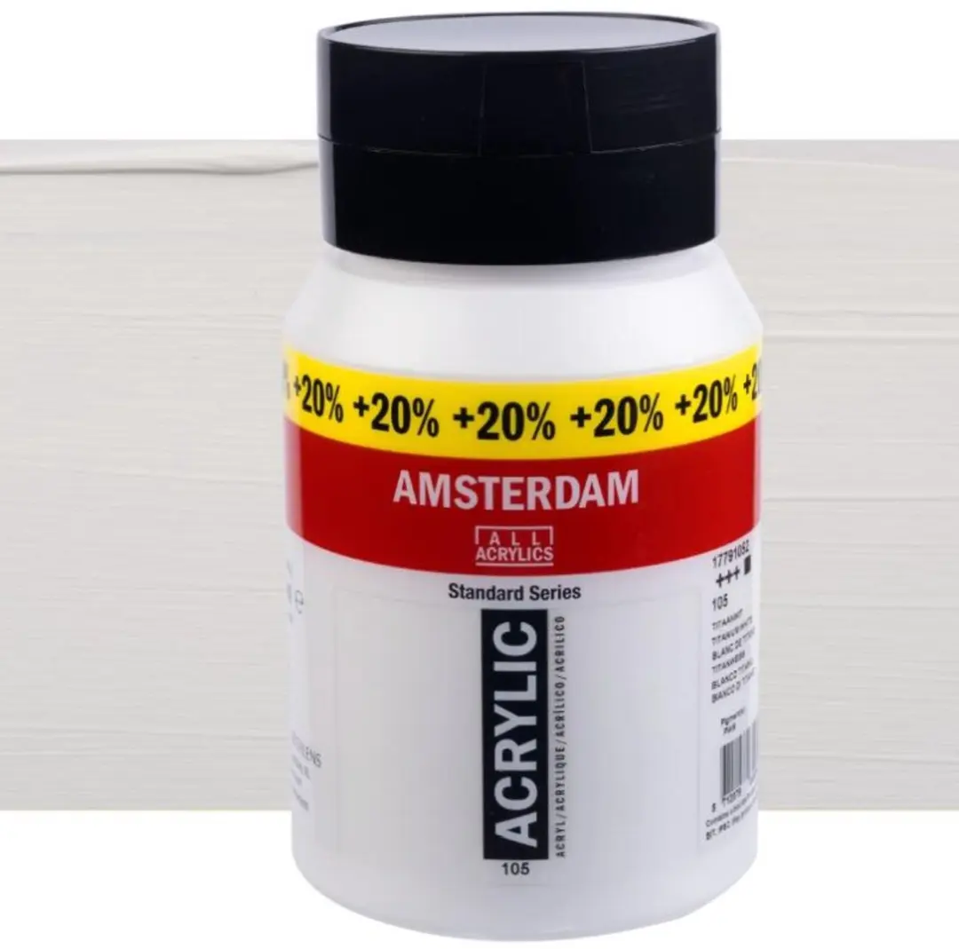 Amsterdam Standard Acrylverf Titaanwit 600ml