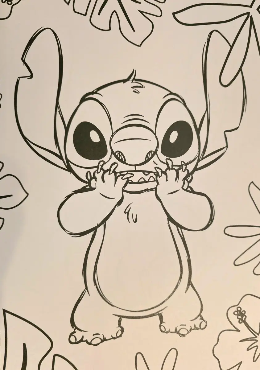 Disney Stitch Kleurblok A4 - 17 Pagina's - Blauw