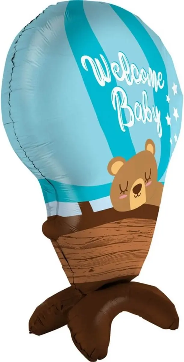 Grabo Welcome Baby Folieballon - 97cm - Blauw