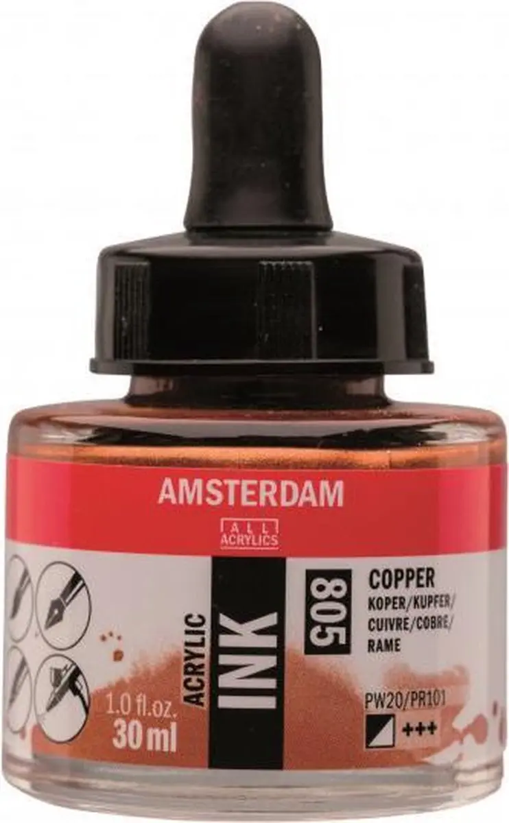 Amsterdam Acrylic Ink Fles 30ml - Koper