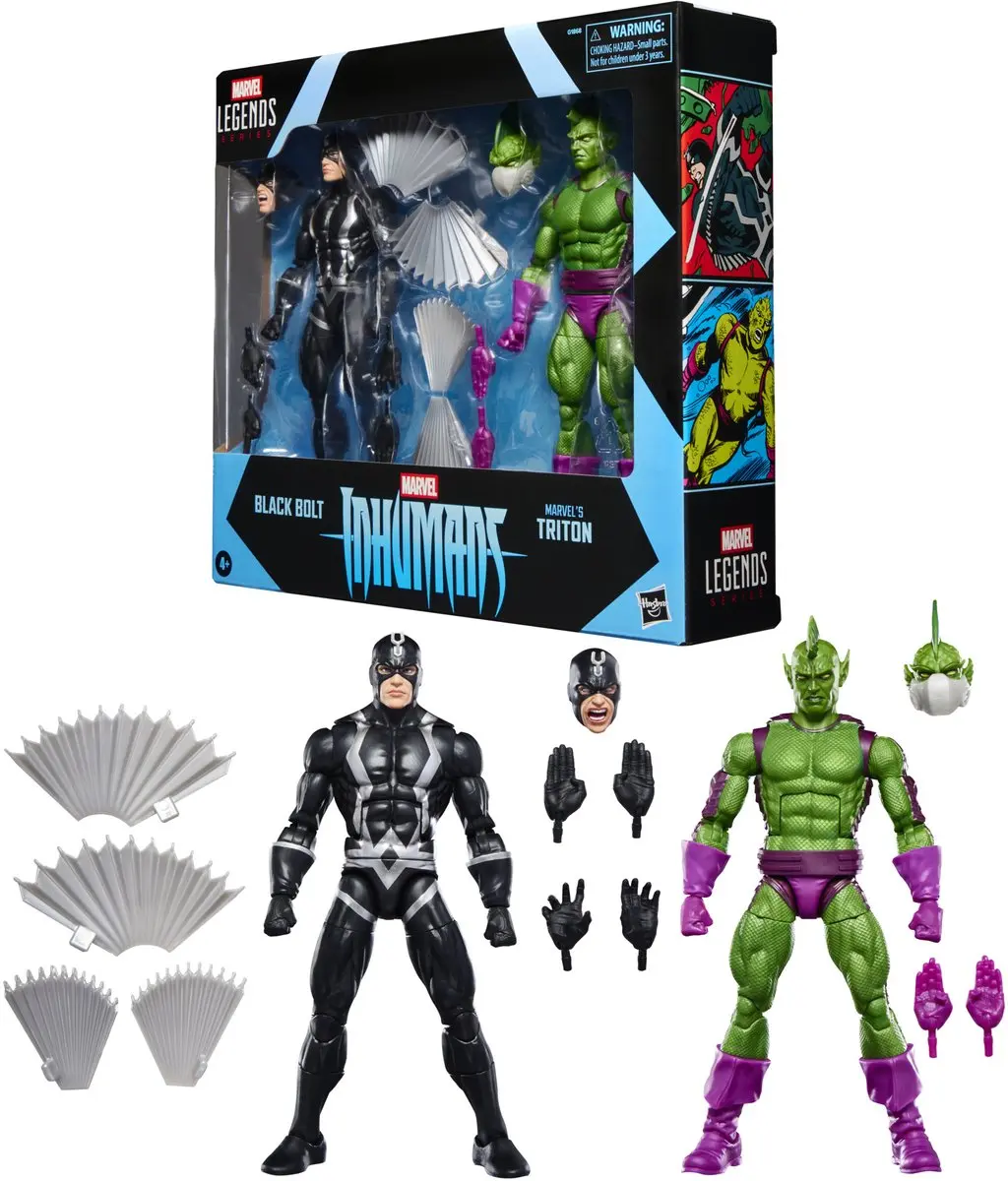 Hasbro Marvel Legends Inhumans Black Bolt & Triton 2-Pack - 15cm