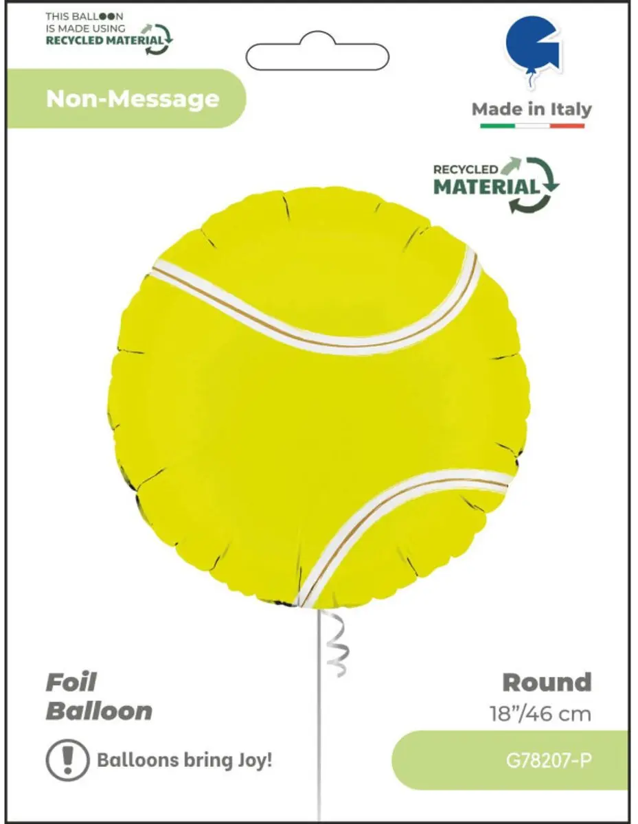 Grabo Tennisbal Folieballon 45cm - Geel