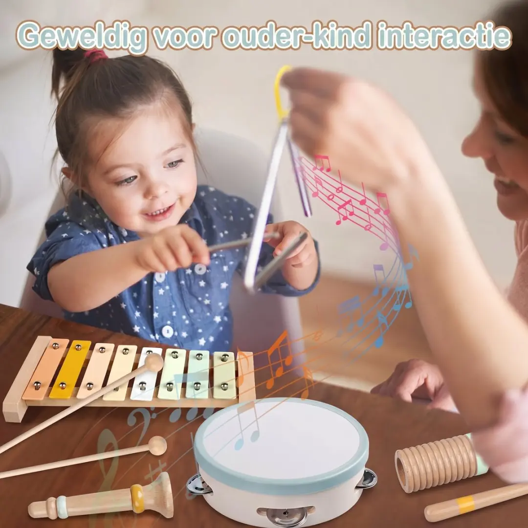 ECTEATOY Montessori Muziekinstrumenten Set 6-delig - Multicolor