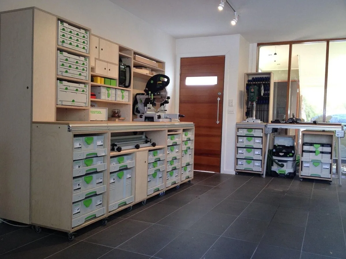 Festool SYS-AZ Set Uittreklade 500767 - Blauw - 5 Stuks