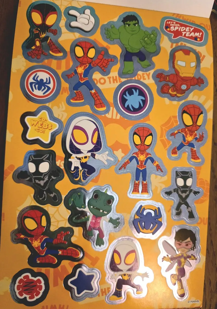 Marvel Spidey and his Amazing Friends Stickerboek - 8 Vellen A5 - 4x Holografisch