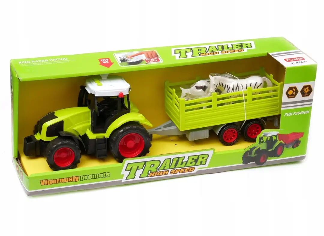 NIKKO Tractor met trailer - inclusief dieren - afbeelding 2 van 2