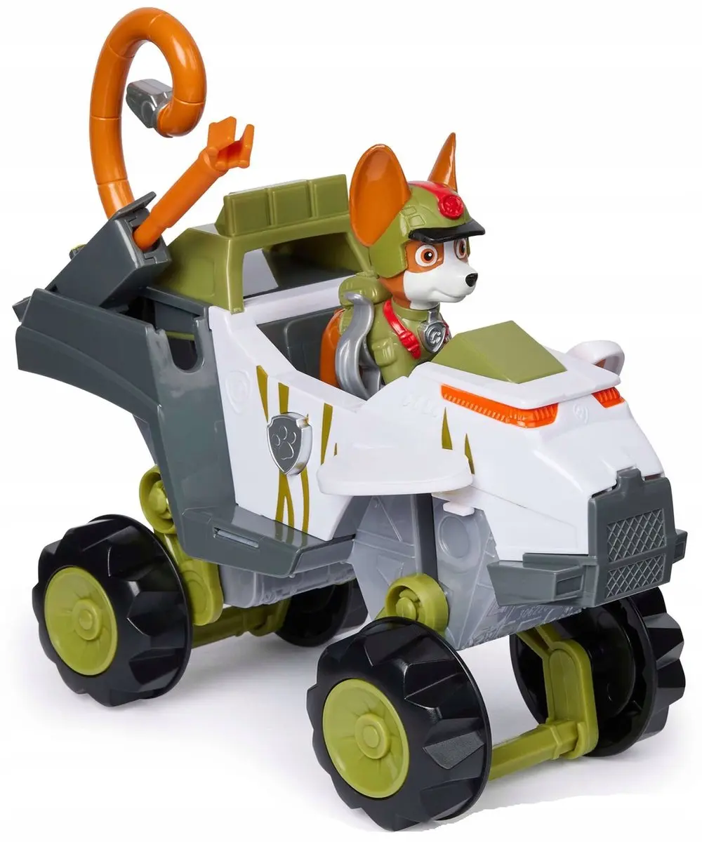 PAW Patrol Jungle Pups Tracker Voertuig & Knuffel 15cm