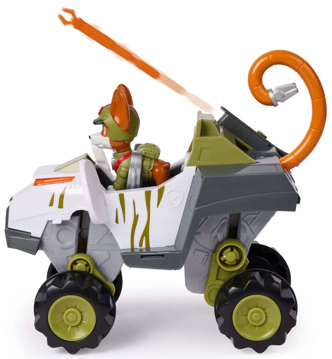 PAW Patrol Jungle Pups Tracker Voertuig & Knuffel 15cm