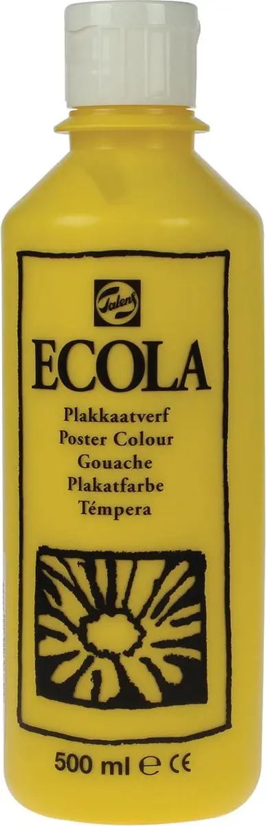 Talens Ecola Plakkaatverf Geel 500ml