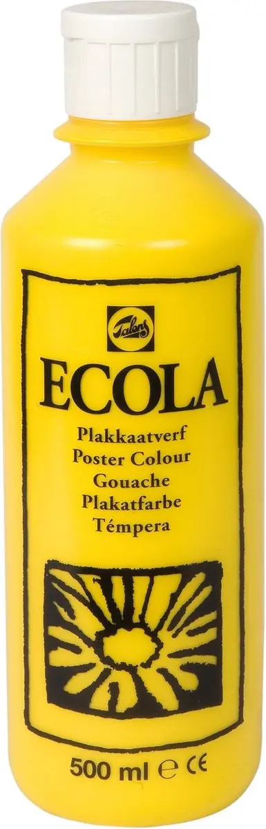 Talens Ecola Plakkaatverf Geel 500ml