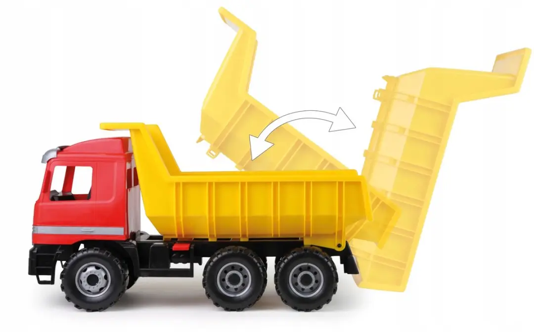 Lena Mercedes Actros Kiepwagen Speelgoedvrachtwagen - Geel/Rood