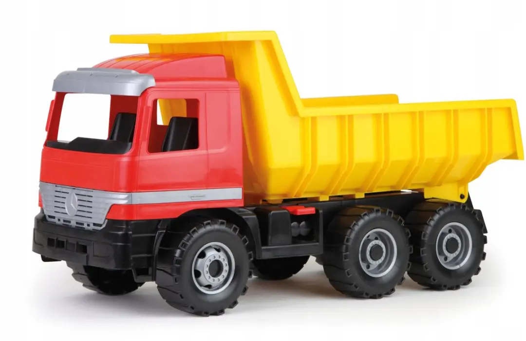 Lena Mercedes Actros Kiepwagen Speelgoedvrachtwagen - Geel/Rood
