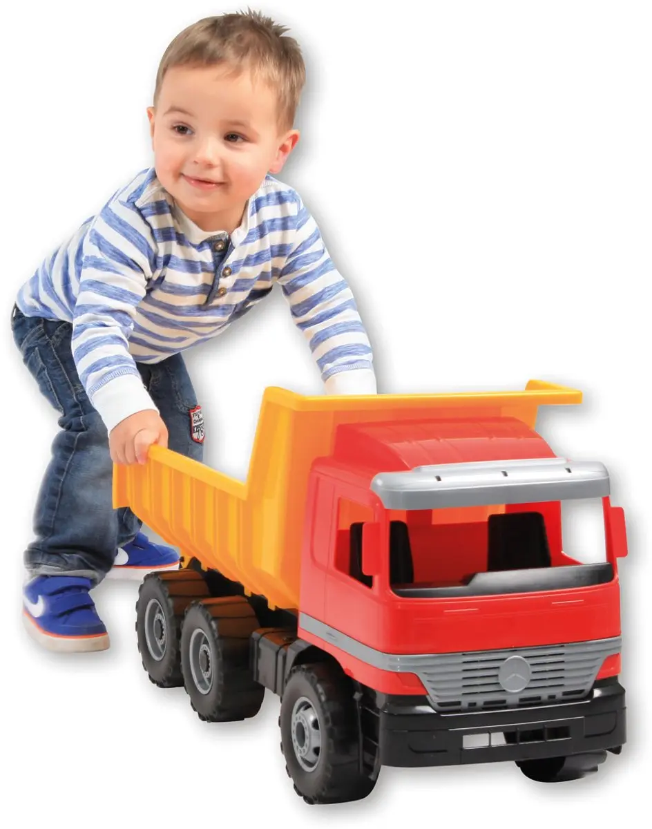 Lena Mercedes Actros Kiepwagen Speelgoedvrachtwagen - Geel/Rood