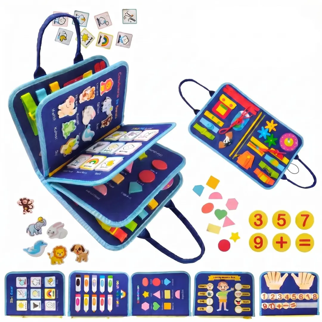ECTEATOY Busy Board Montessori Activiteitenboek