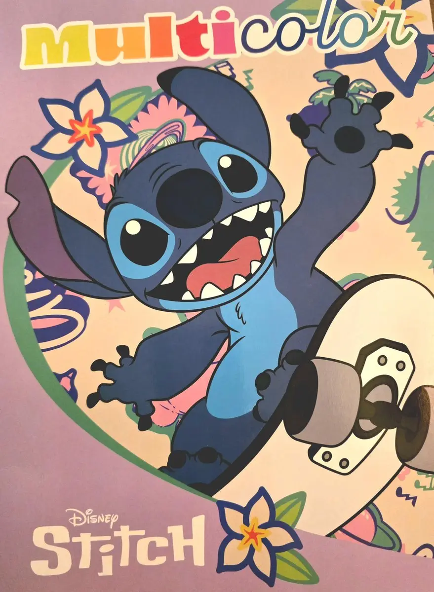 Disney Lilo & Stitch Kleurboek Skateboard Fun