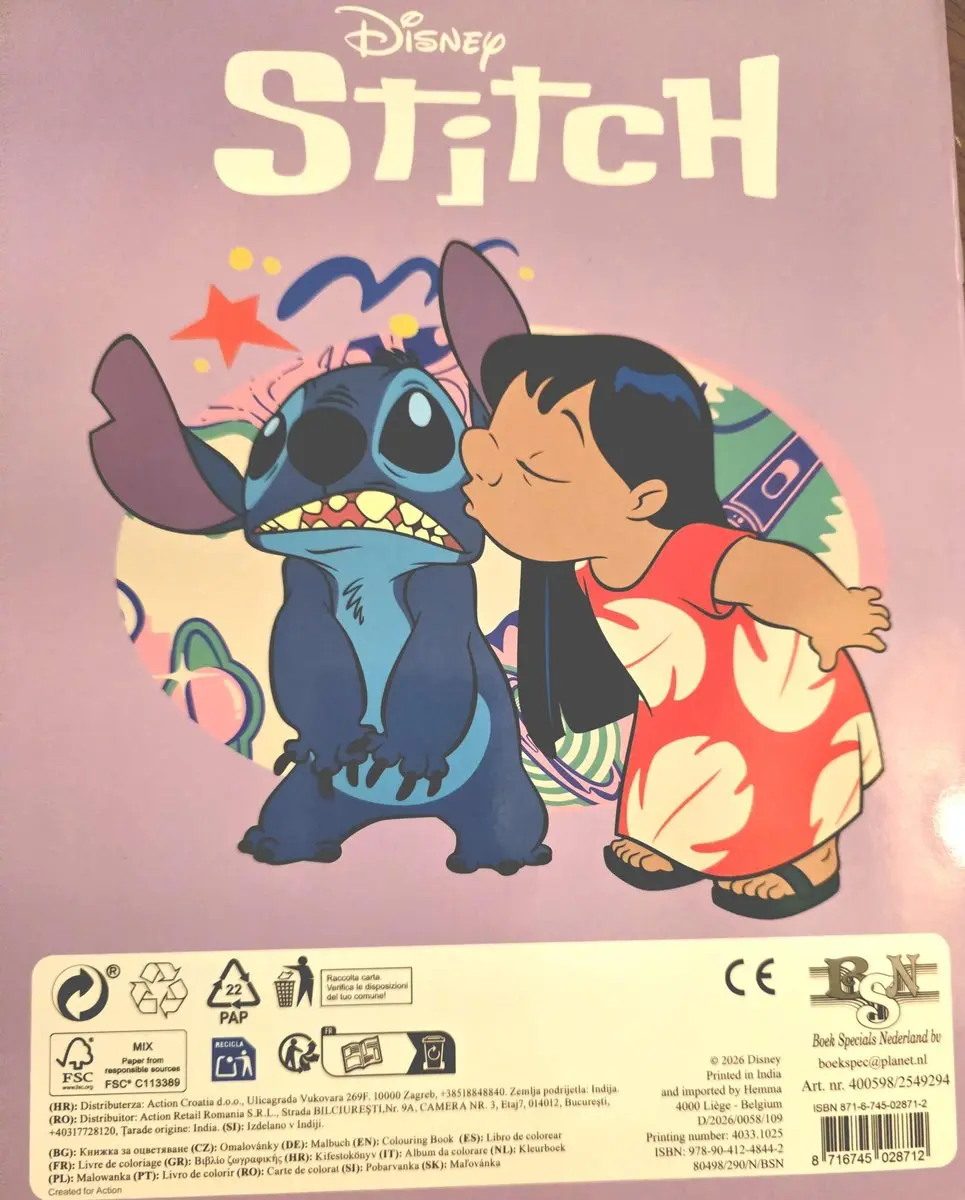 Disney Lilo & Stitch Kleurboek Skateboard Fun - 32 Pagina's