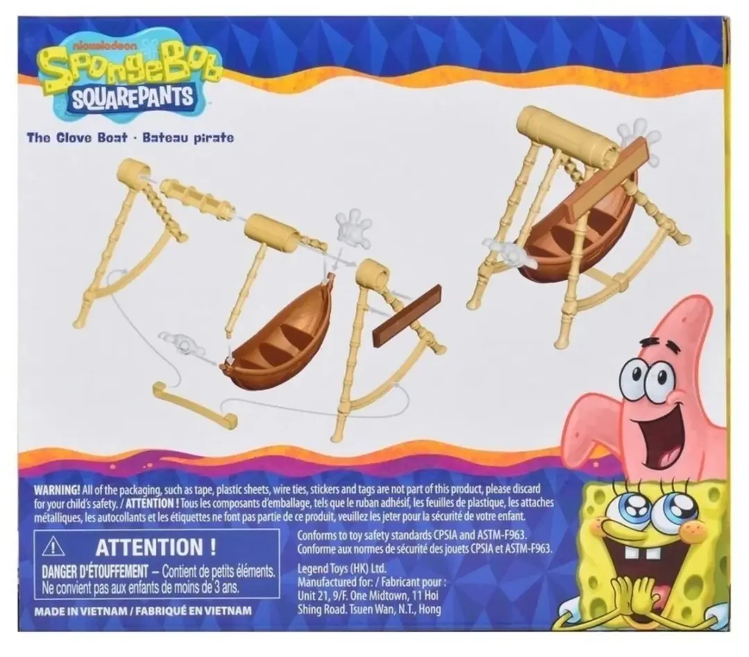 Nickelodeon Spongebob Squarepants The Glove Boat Patrick Speelset - Roze