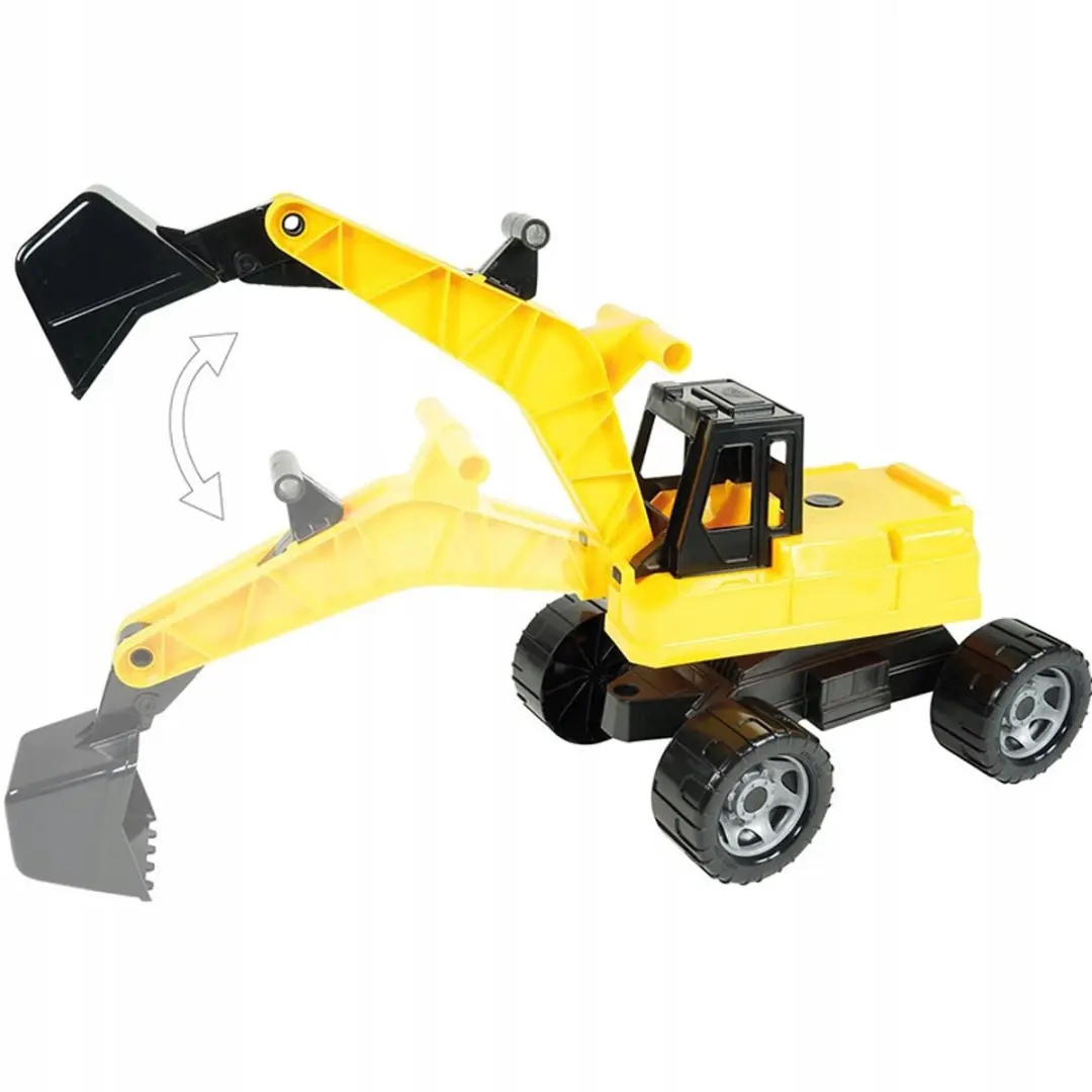 Lena Gigant Graafmachine met Schep 64cm - Zwart/Geel