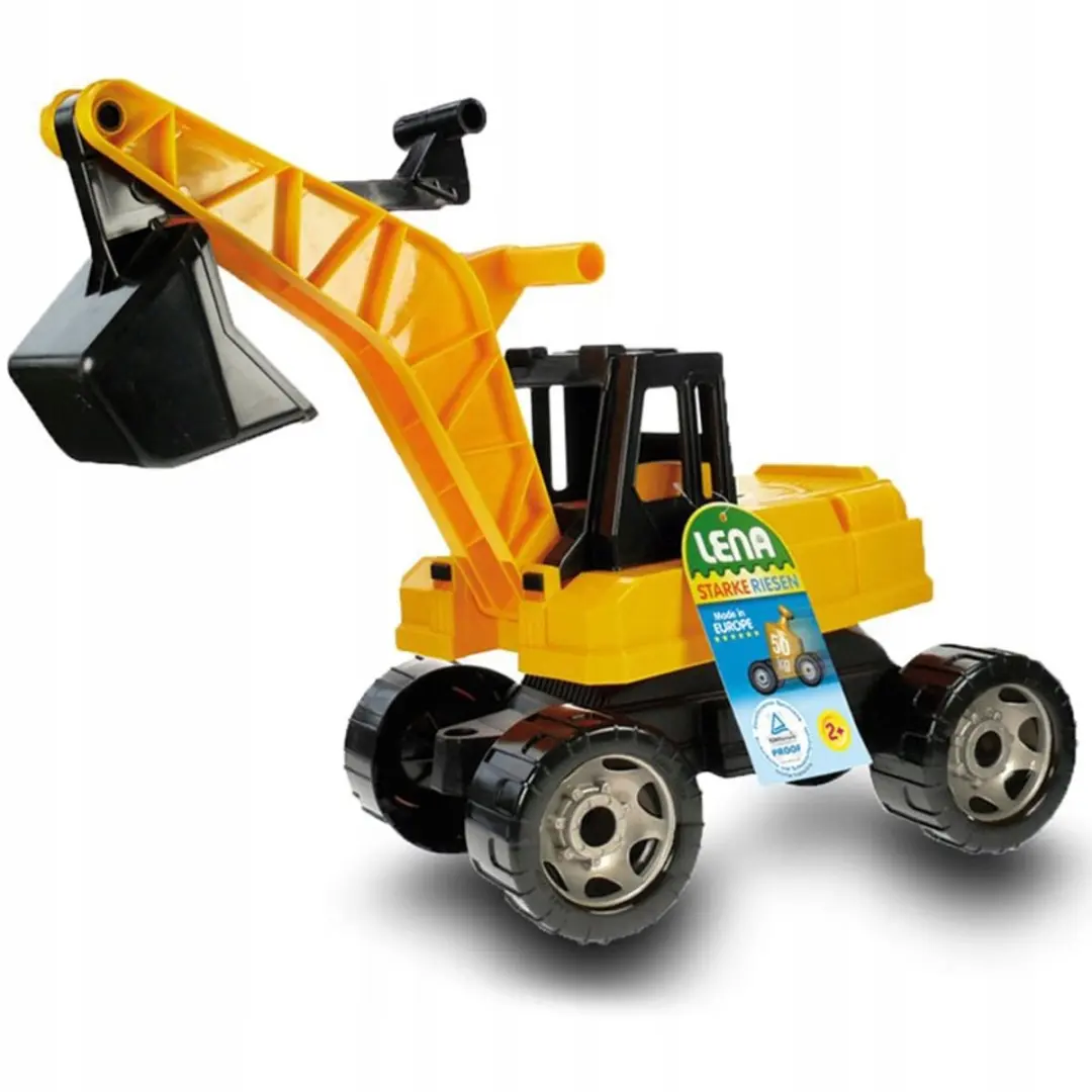 Lena Gigant Graafmachine met Schep 64cm - Zwart/Geel