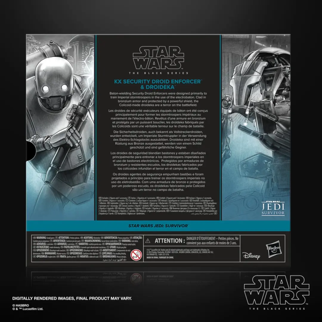 Star Wars The Black Series KX Security Droid & Droideka - Actiefiguurset 15cm