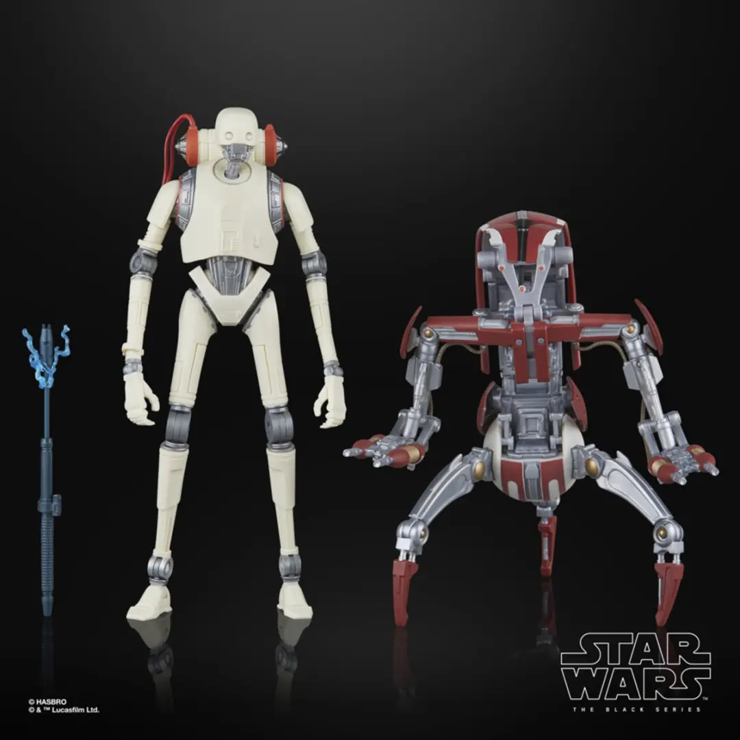 Star Wars The Black Series KX Security Droid & Droideka - Actiefiguurset 15cm