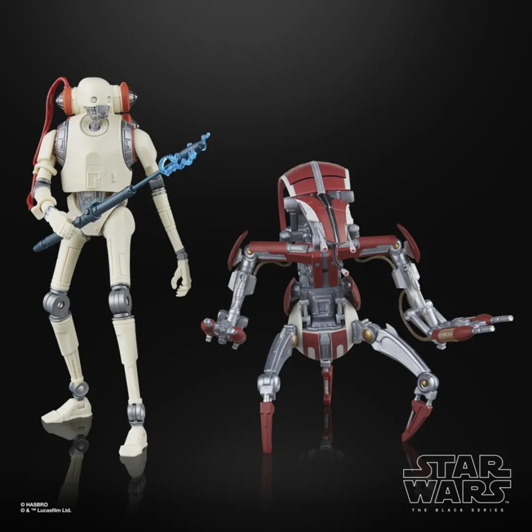 Star Wars The Black Series KX Security Droid & Droideka - Actiefiguurset 15cm