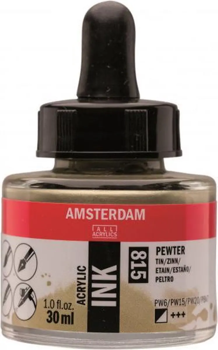 Amsterdam Acrylic Inkt 30ml - Tin