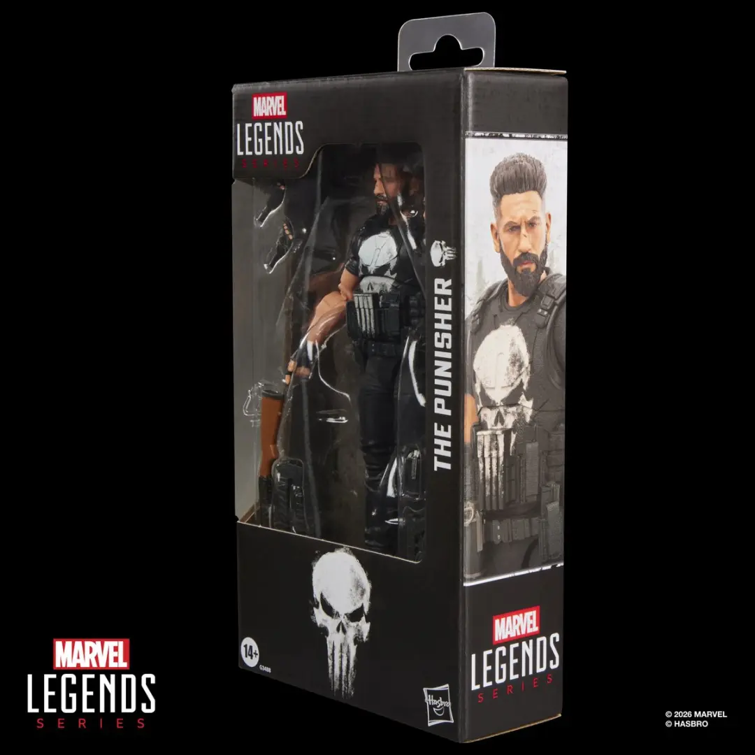 Marvel Legends Series Punisher G34885L0 Actiefiguur - 15cm - Zwart