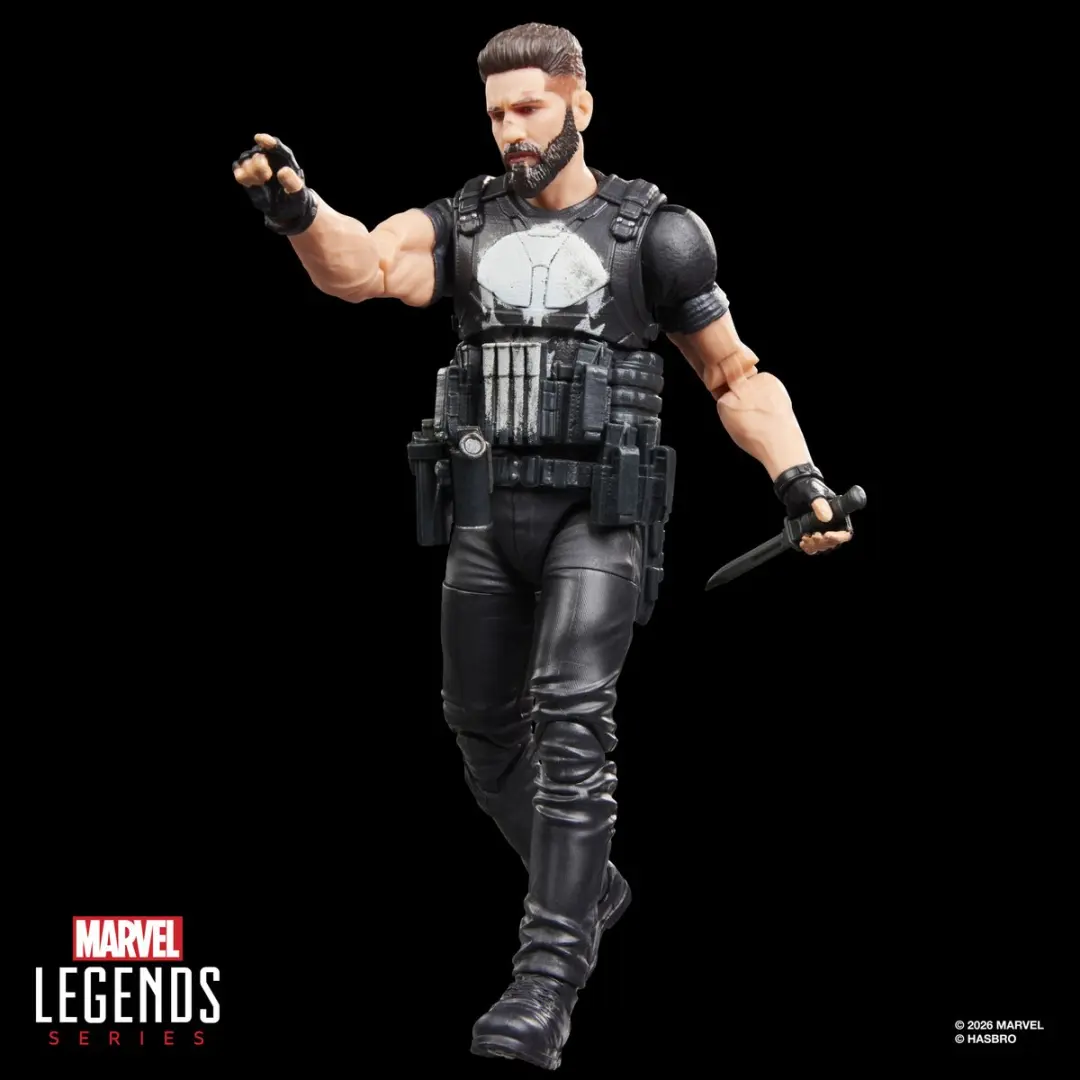 Marvel Legends Series Punisher G34885L0 Actiefiguur - 15cm - Zwart