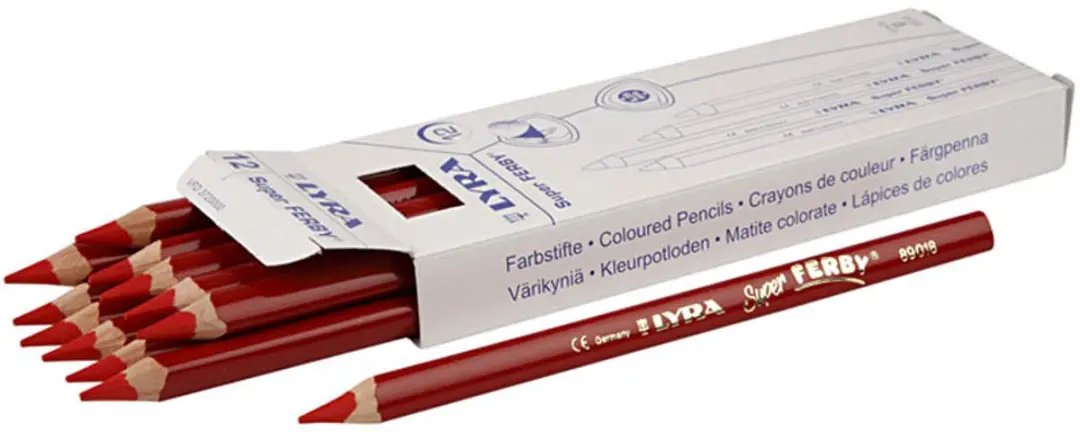 Lyra Super Ferby Kleurpotlood Scarlet Lake - 12 Stuks