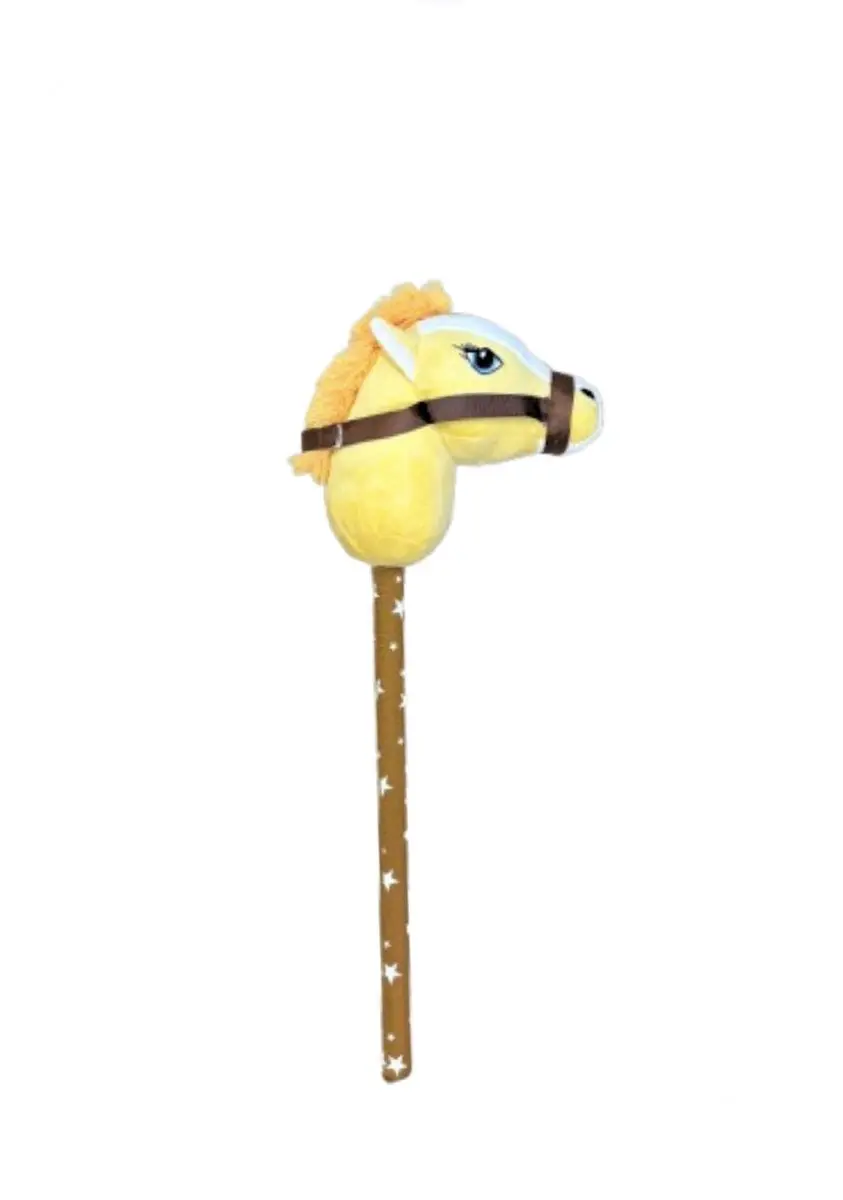 Nicky Toy Stokpaard Knuffel - Lichtbruin