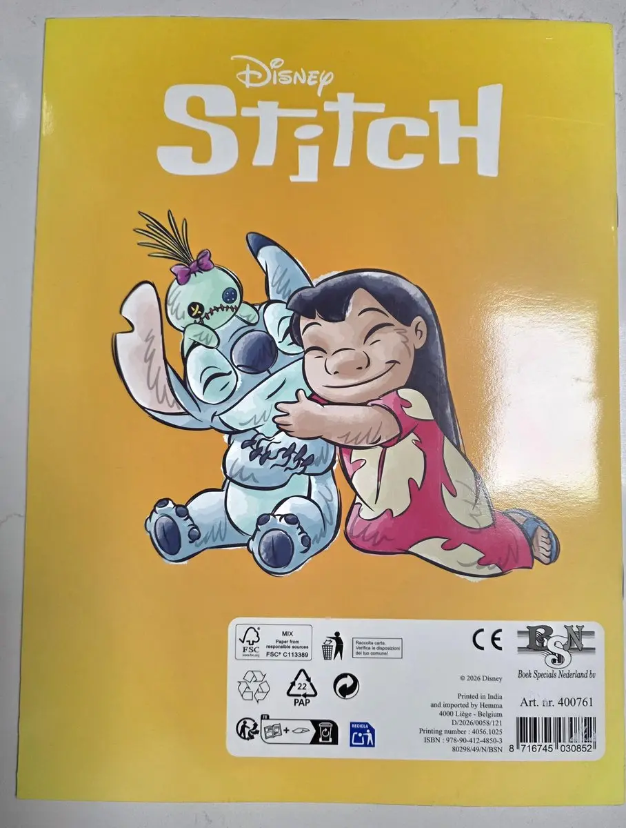 Disney Lilo & Stitch Kleurboek - 32 Pagina's Geel