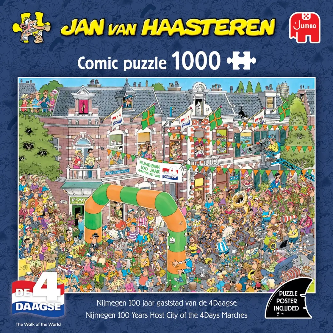 Jan van Haasteren Nijmegen Vierdaagse Special Legpuzzel 1000 Stuks - Meerkleurig
