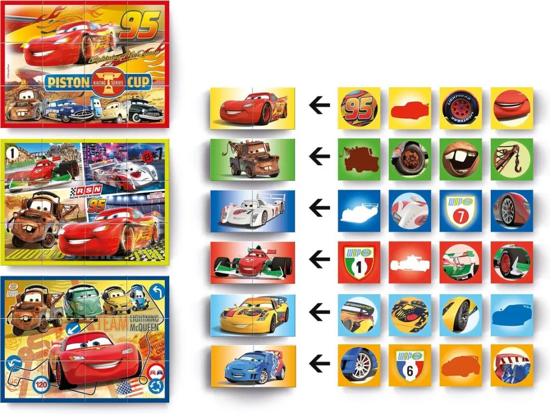 Clementoni Blokken 12 Multi Play Cars - Meerkleurig - afbeelding 5 van 5