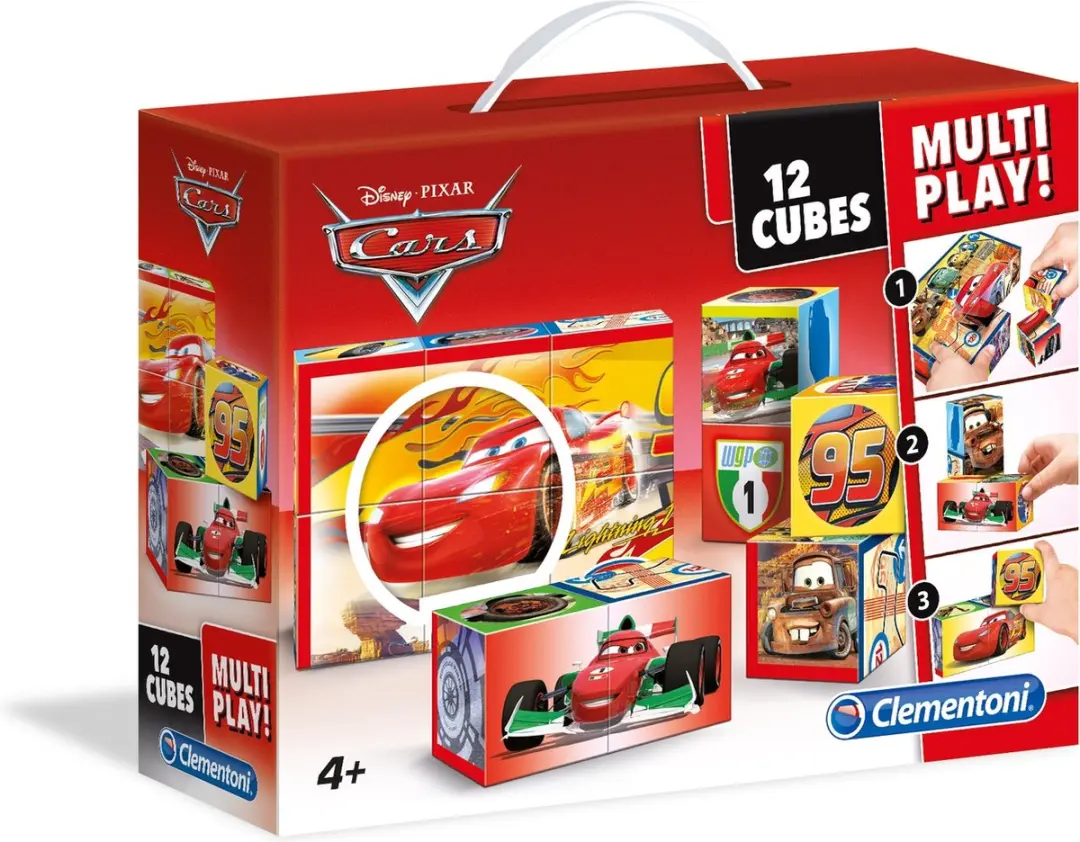 Clementoni Blokken 12 Multi Play Cars - Meerkleurig - afbeelding 2 van 5