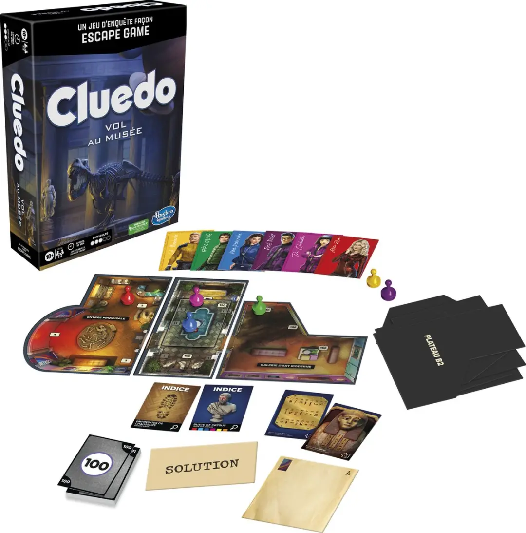 Hasbro Gaming Cluedo Museumroof Bordspel - 1-6 Spelers - afbeelding 6 van 6