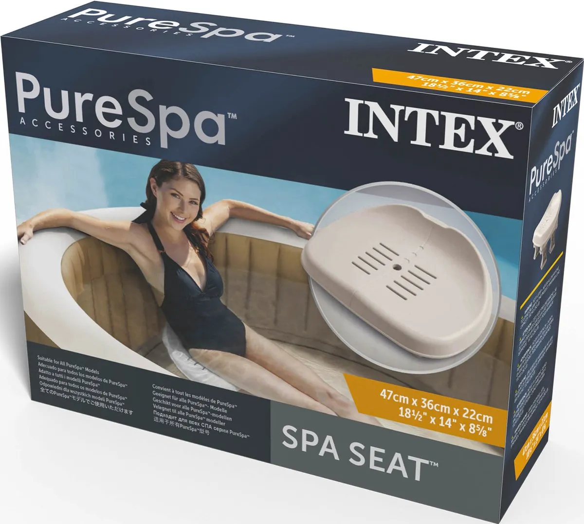 Intex Spa Zitting 28502 - Grijs