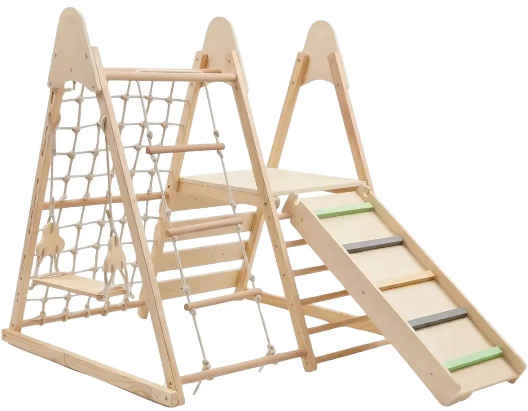 Moni Toys Little Gym 4-in-1 Houten Speeltoel