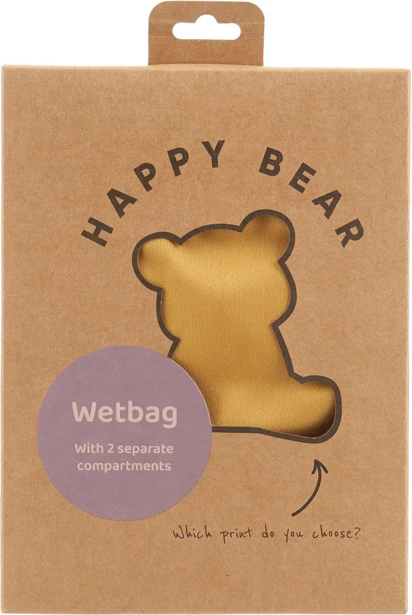HappyBear Wetbag Ocher Waterdichte Luiertas 30x40cm