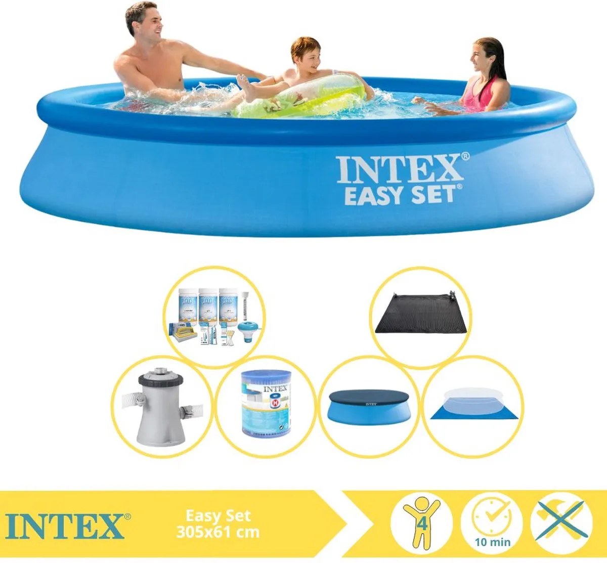 Intex Easy Set 28118GN Opblaaszwembad 305x61cm