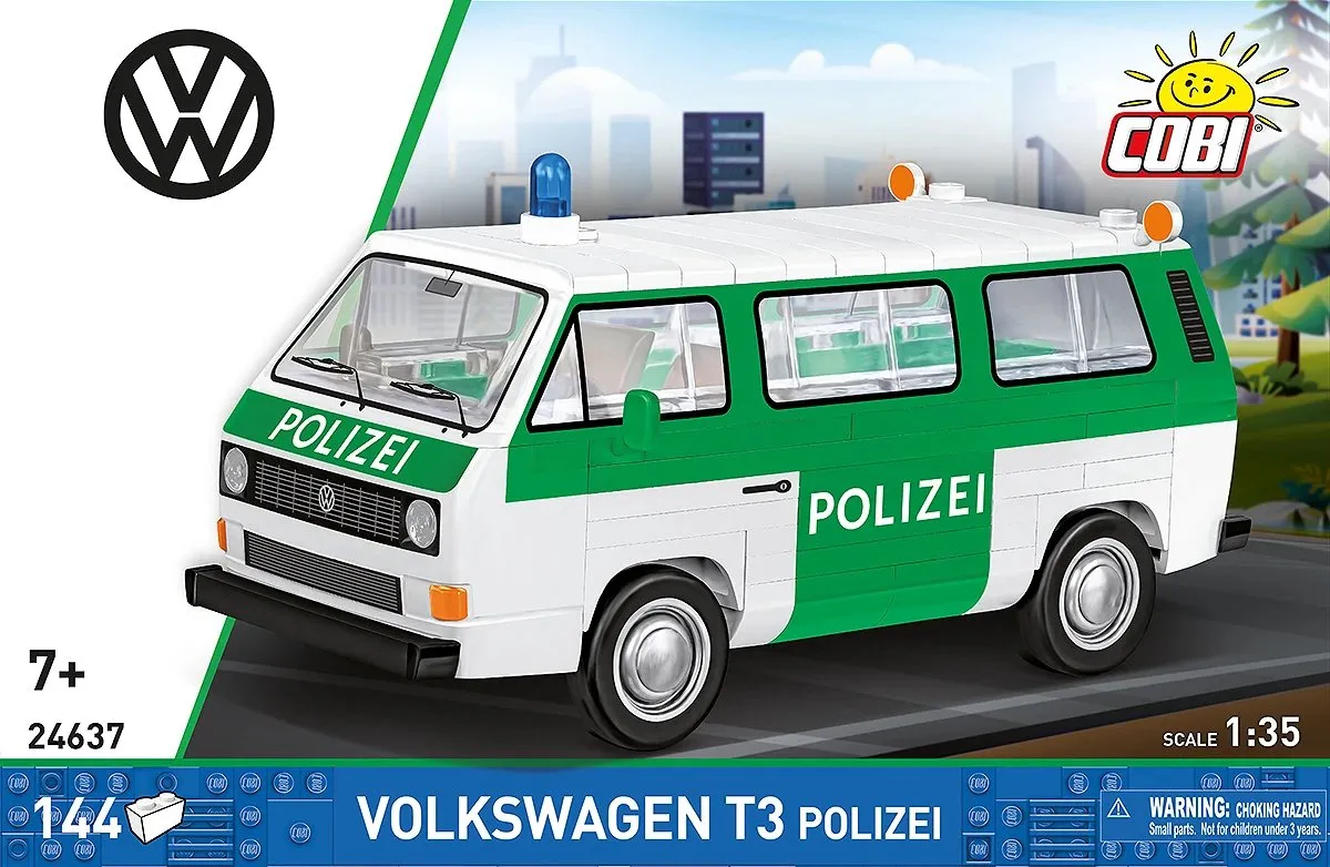 Cobi VW T3 Polizei 144 Stukken - Groen/Wit