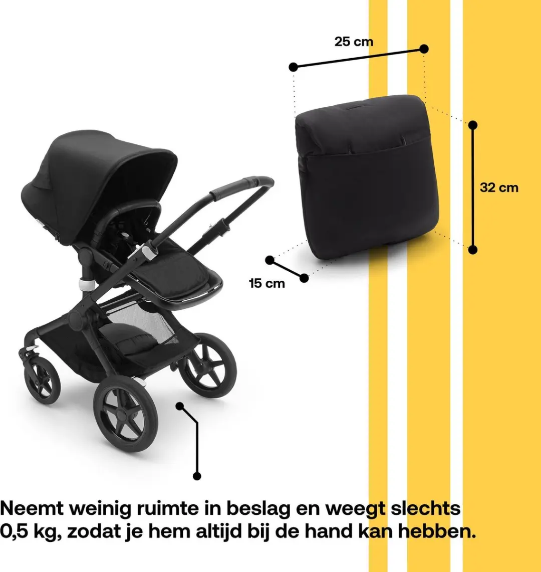 Bugaboo Voetenzak Midnight Black - All-season & Waterdicht